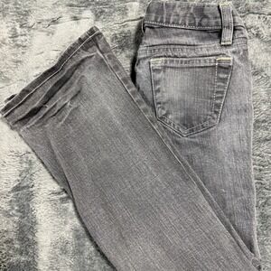 Gap Kids‎ Jeans Girls 7 Slim Gray Flare Leg Denim Stretch 364961001